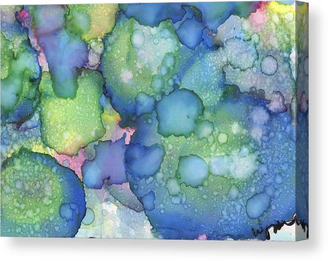 Abstract Canvas Print featuring the painting Alcohol Ink #2 by Wayne Gordon