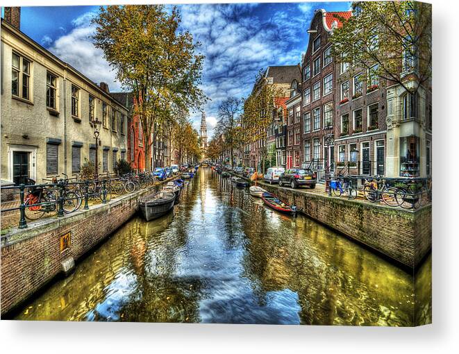 Amsterdam Canvas Print featuring the photograph Amsterdam by Svetlana Sewell