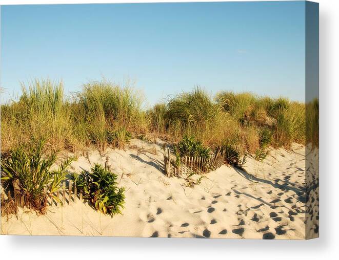 Jersey Shore Canvas Print featuring the photograph An Opening In The Fence - Jersey Shore by Angie Tirado