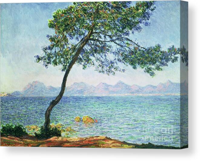 Monet Canvas Print featuring the painting Antibes by Claude Monet