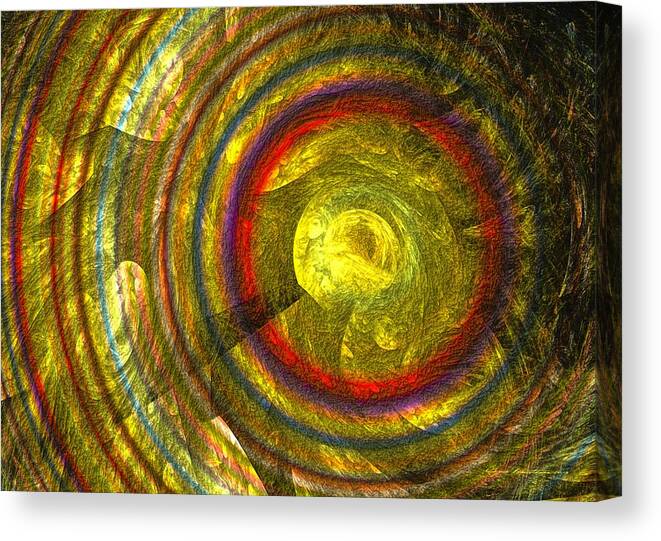 Fractal Canvas Print featuring the digital art Fractal art - Apollo by Sipo Liimatainen