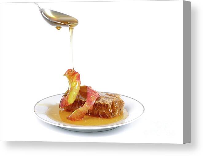 Apple Canvas Print featuring the photograph Apples and Honey by Ps-i