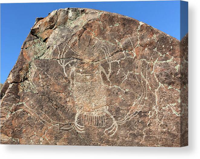 Rock Art Canvas Print featuring the photograph Ascendance by Kathleen Bishop