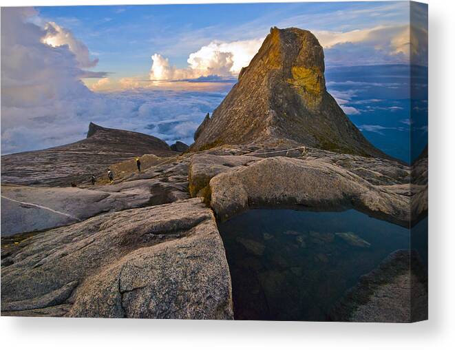 Photograph Canvas Print featuring the photograph At the Summit by Ng Hock How