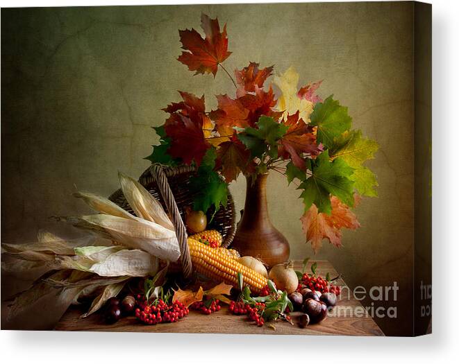 Still Canvas Print featuring the photograph Autumn Colors by Nailia Schwarz