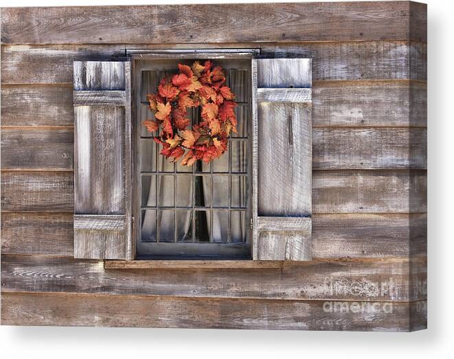 Window Canvas Print featuring the photograph Autumn Window by Jayne Carney