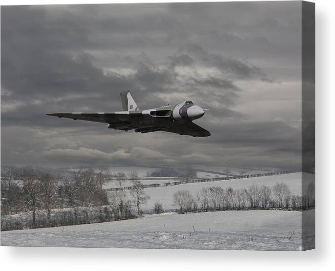 Aircraft Canvas Print featuring the photograph Avro Vulcan - Cold War Warrior by Pat Speirs