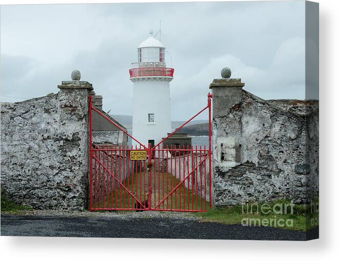 Ballyglass Lighthouse Belmullet Mayo Wildatlanticway Ireland Photography Prints Cards Canvas Nature Pskeltonphoto Canvas Print featuring the photograph Ballyglass lighthouse by Peter Skelton