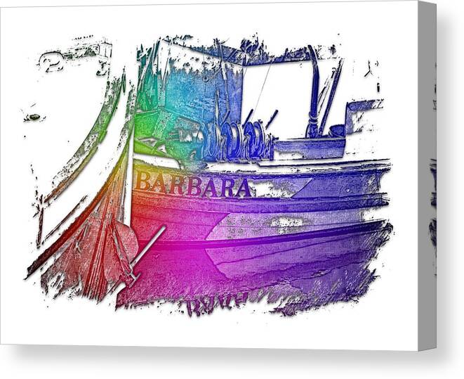Cool Canvas Print featuring the photograph Barbara Cool Rainbow 3 Dimensional by DiDesigns Graphics
