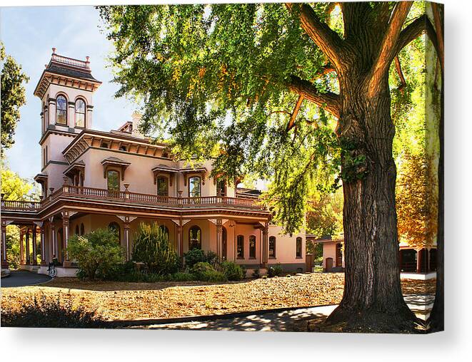 Mansion Canvas Print featuring the photograph Bidwell Mansion by Abram House