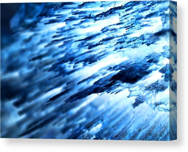 Landscape Canvas Print featuring the photograph Blue Iced by Morgan Carter