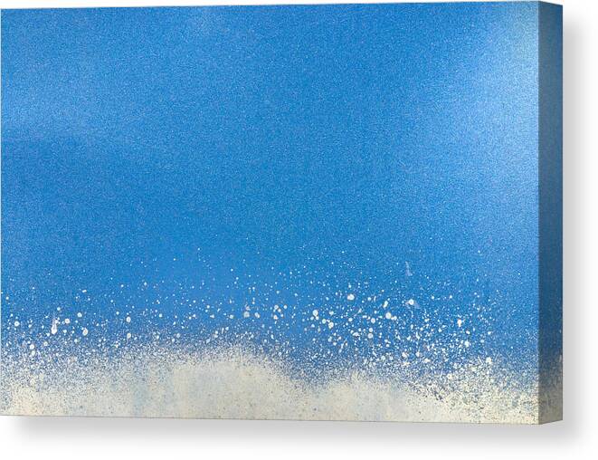 Art Canvas Print featuring the photograph Blue metallic abstract background by Michalakis Ppalis