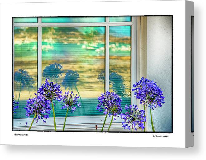  Canvas Print featuring the photograph Blue Window II by R Thomas Berner