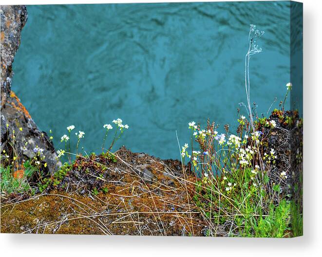 Bridge Canvas Print featuring the photograph Blue Yukon by Crewdson Photography