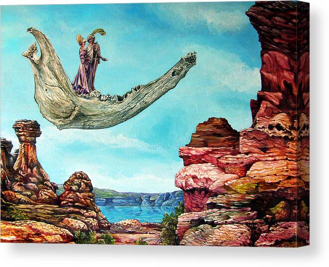 Painting Canvas Print featuring the painting Bogomils Journey by Otto Rapp