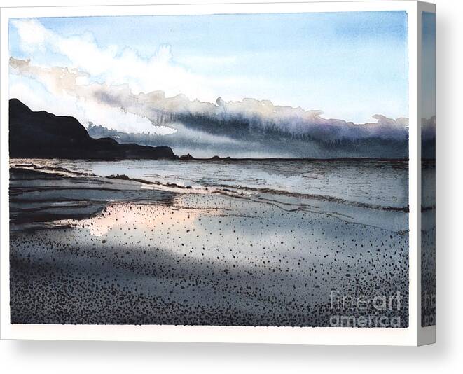 Bolinas Canvas Print featuring the painting Bolinas Lagoon by Hilda Wagner