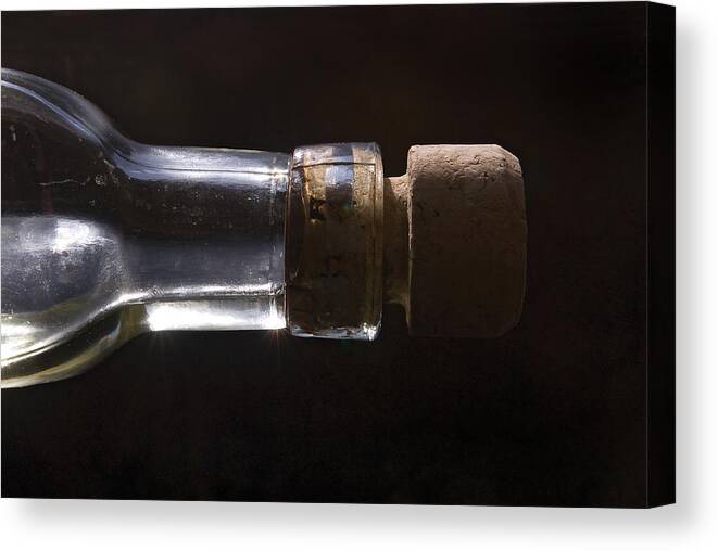 Cork Canvas Print featuring the photograph Bottle And Cork-1 by Steve Somerville