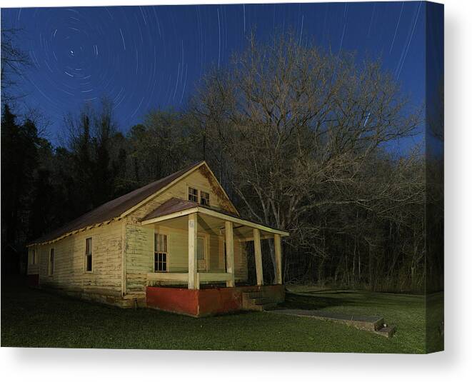 Boxley Valley Canvas Print featuring the photograph Boxley Valley Abandoned House by Hal Mitzenmacher