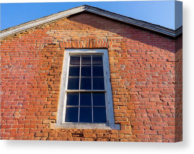 Brick House Canvas Print featuring the photograph Brick House Window by Derek Dean