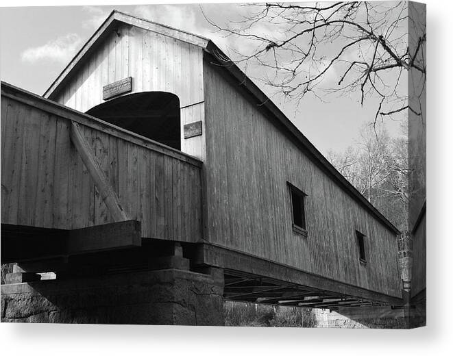 Architecture Canvas Print featuring the photograph Bridge Over Troubled Water by Charles HALL