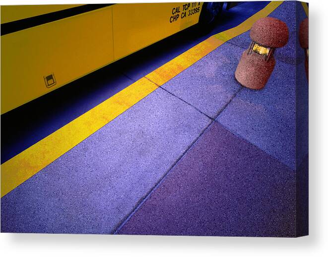 Bus Stop Canvas Print featuring the photograph Bus Stop by Paul Wear