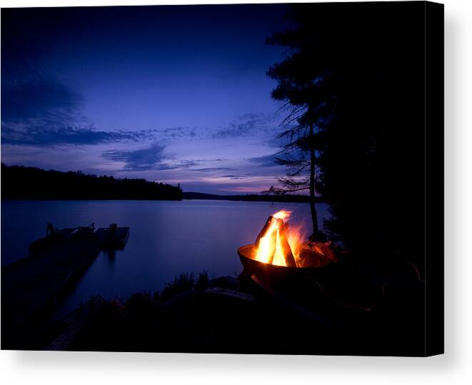 Campfire Canvas Print featuring the photograph Campfire by Cale Best