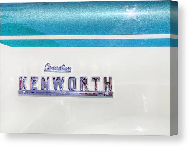 Kenworth Canvas Print featuring the photograph Canadian KENWORTH by Theresa Tahara