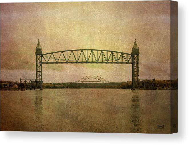 Cape Cod Canvas Print featuring the photograph Cape Cod Canal and Bridges by David Gordon