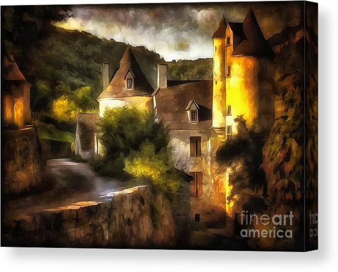 Chateau Canvas Print featuring the photograph Chateau France I by Jack Torcello