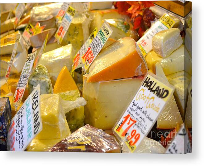 Cheese Canvas Print featuring the photograph Cheese Shop by Jason Freedman