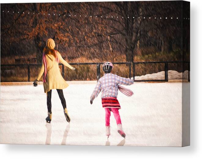 Winter Wonderland Canvas Print featuring the photograph Childhood by Steven Michael