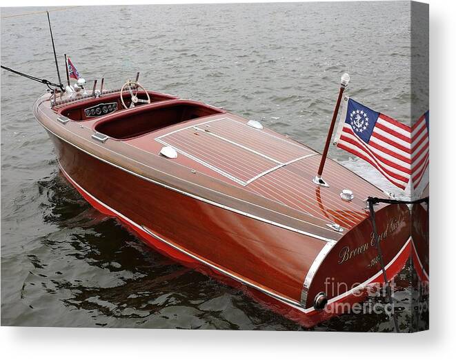 Boat Canvas Print featuring the photograph Barrel Back On Pewaukee by Neil Zimmerman
