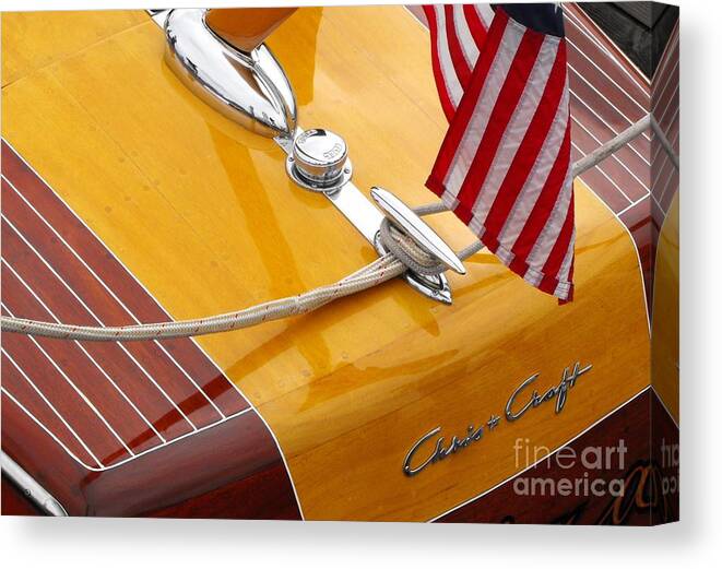 Chris Craft Canvas Print featuring the photograph Chris Craft Custom by Neil Zimmerman