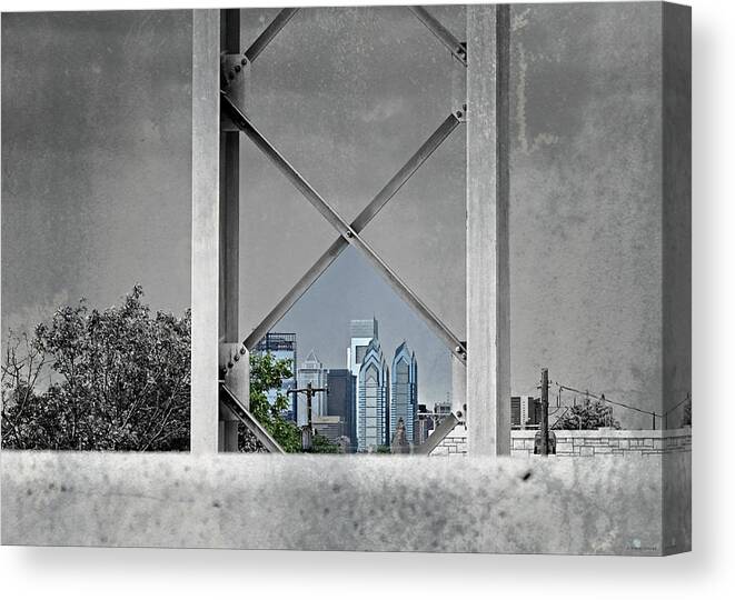 City View Canvas Print featuring the photograph City View by Dark Whimsy