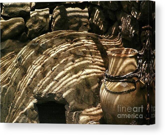 Clay Canvas Print featuring the photograph Clay Zebra by Jody Frankel 