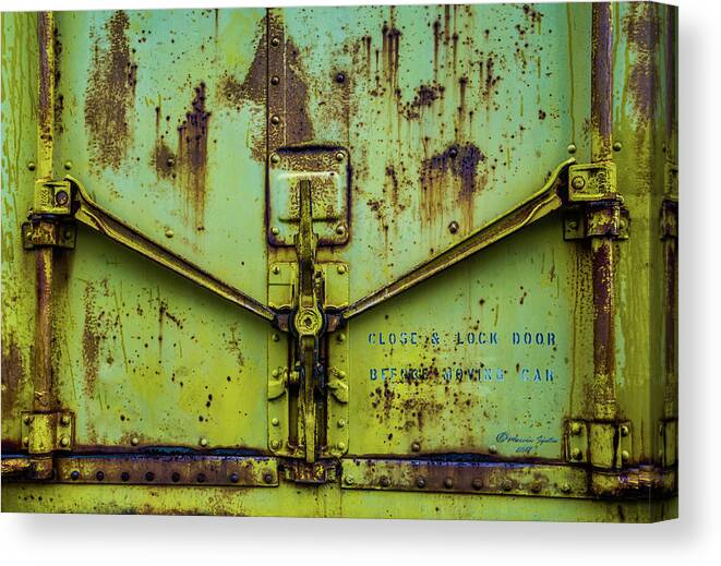 Lock Canvas Print featuring the photograph Close And Lock by Marvin Spates