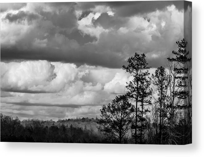 Clouds Canvas Print featuring the photograph Clouds 2 by James L Bartlett