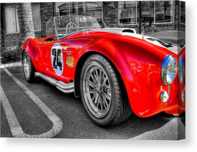 Hdr Canvas Print featuring the photograph Cobra- Focal by Randy Wehner