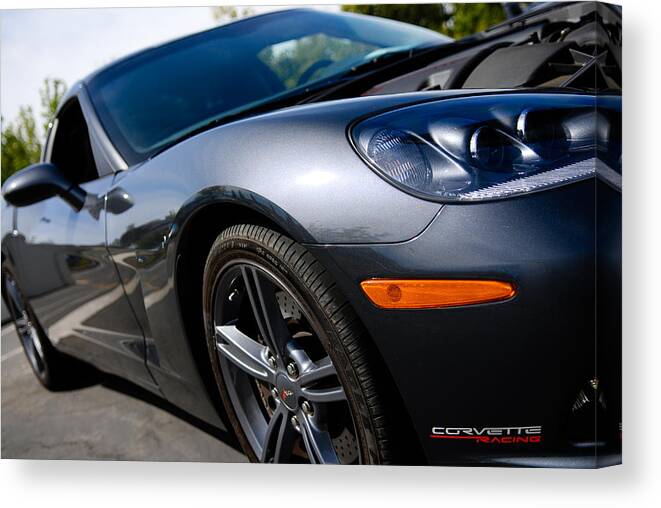 Corvette Canvas Print featuring the photograph Corvette Racing by Shane Kelly