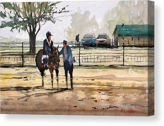 Horse Canvas Print featuring the painting County Fair Memories by Ryan Radke