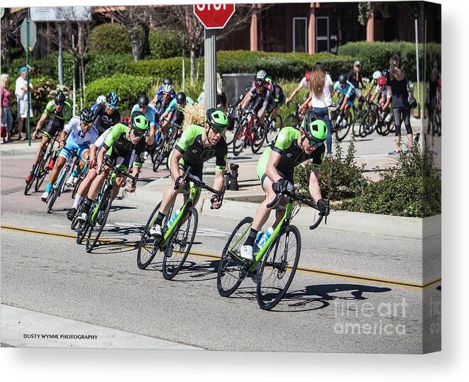 2017 Canvas Print featuring the photograph Criterium 2 by Dusty Wynne