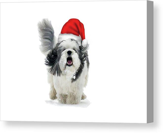 Winter Canvas Print featuring the photograph Dashing Through The Snow by Keith Armstrong