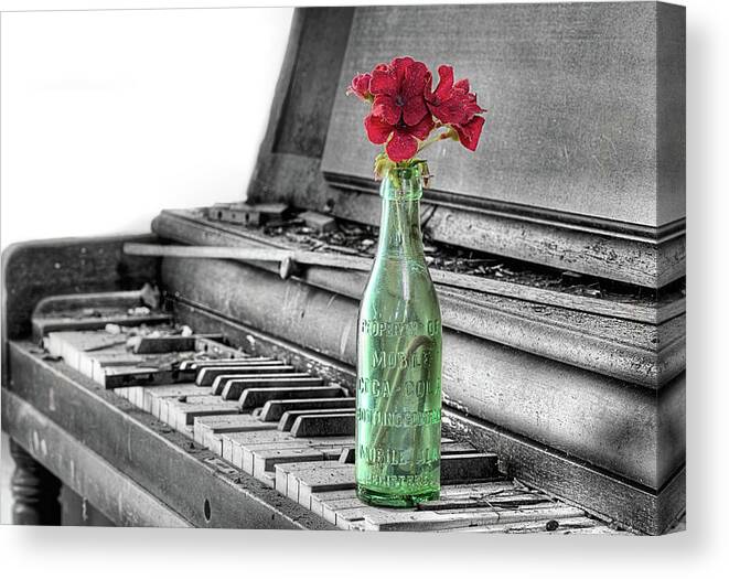 Coke Bottle Canvas Print featuring the photograph Days Gone By by JC Findley