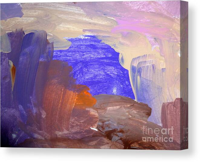 Desert Canvas Print featuring the painting Desert by Hannah by Fred Wilson