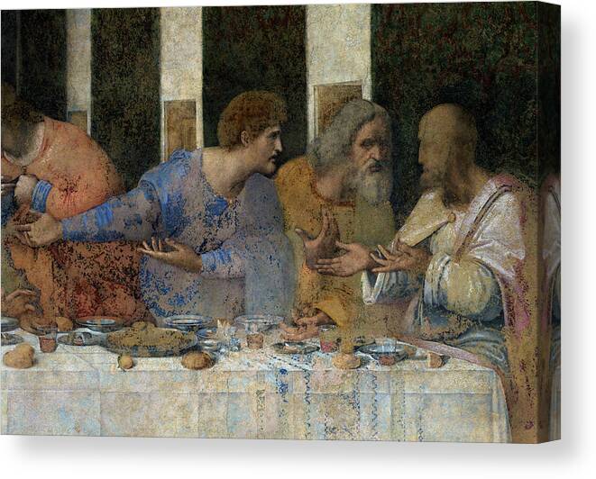 Detail From The Last Supper Canvas Print Canvas Art By Leonardo