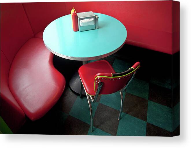 Above Canvas Print featuring the photograph Diner by Noel Baebler