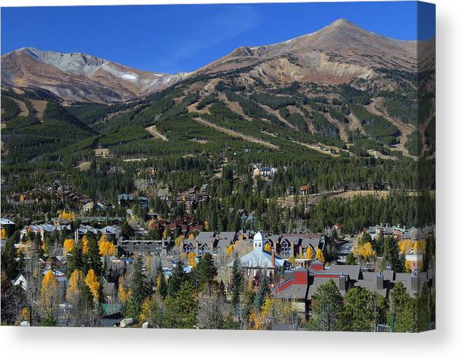Breckenridge Canvas Print featuring the photograph I'm Doing My Snow Dance by Fiona Kennard