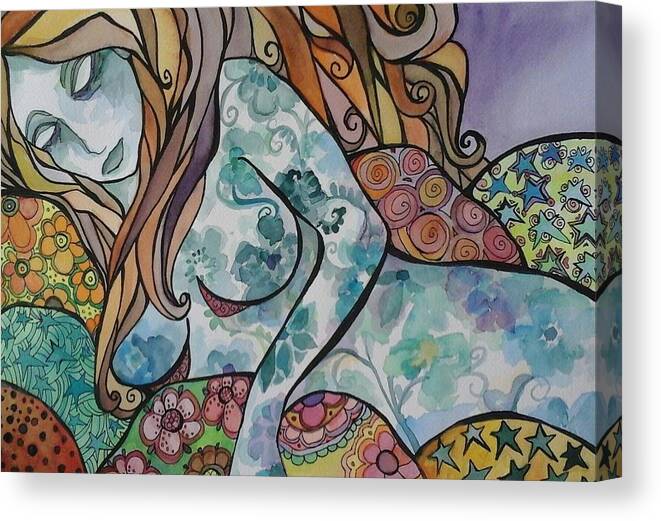 Dreaming Canvas Print featuring the painting Dream by Claudia Cole Meek