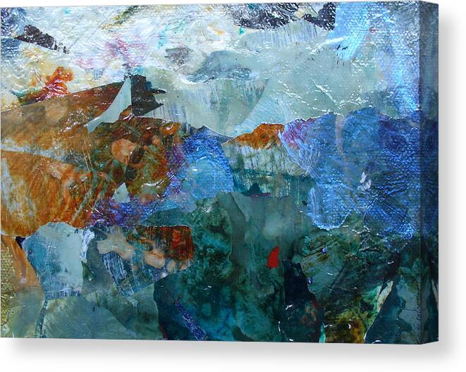 Contemporary Canvas Print featuring the painting Dreamland by Mary Sullivan
