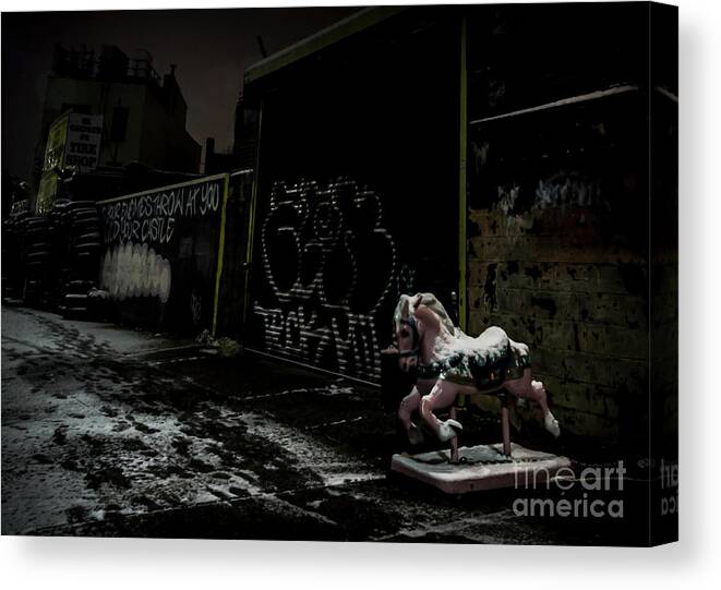 Dystopia Canvas Print featuring the photograph Dystopian Playground 1 by James Aiken